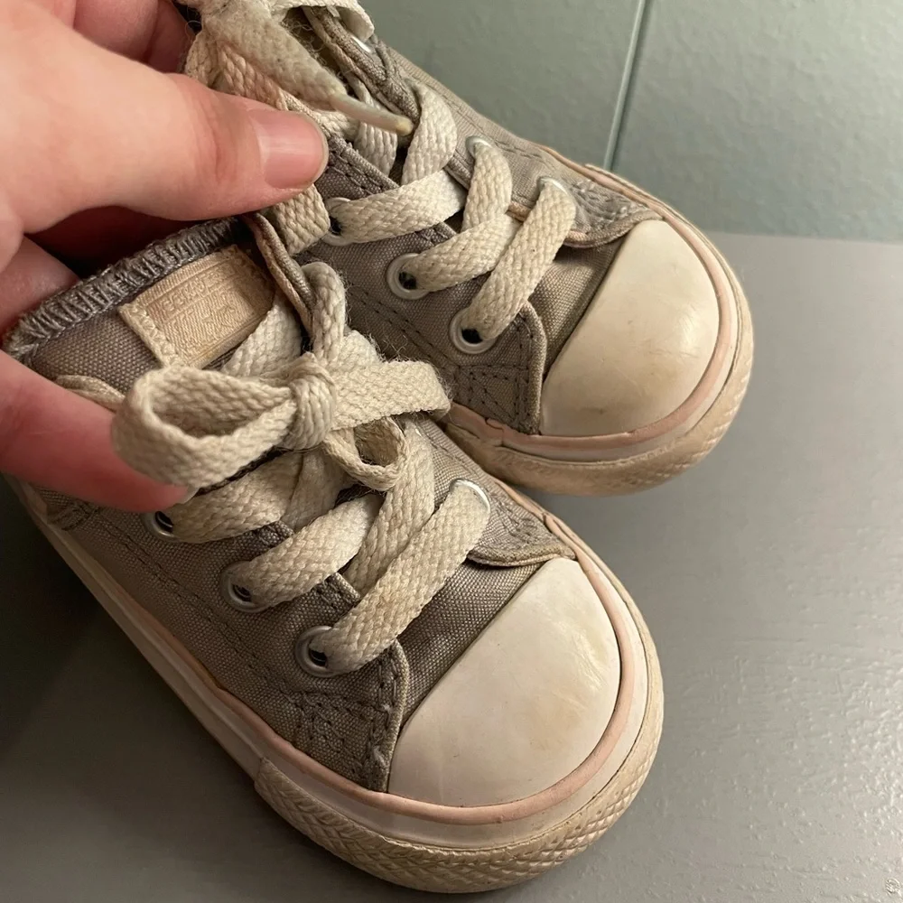 Grey & Pink Converse